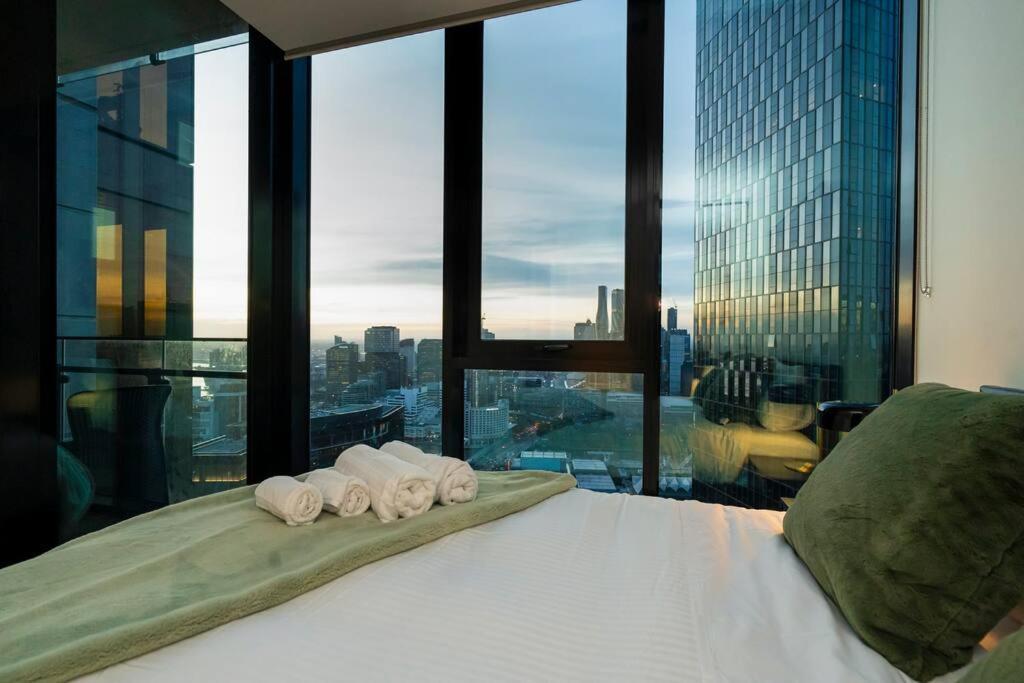 Ferienwohnung Luxe Haven - 42Nd Floor Panoramic City Views Melbourne City Exterior foto